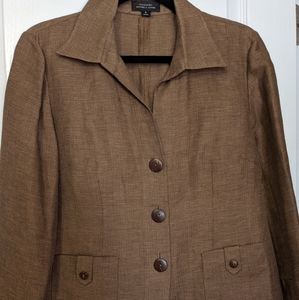 Tahari Green Blouse/Over blouse - Size 6